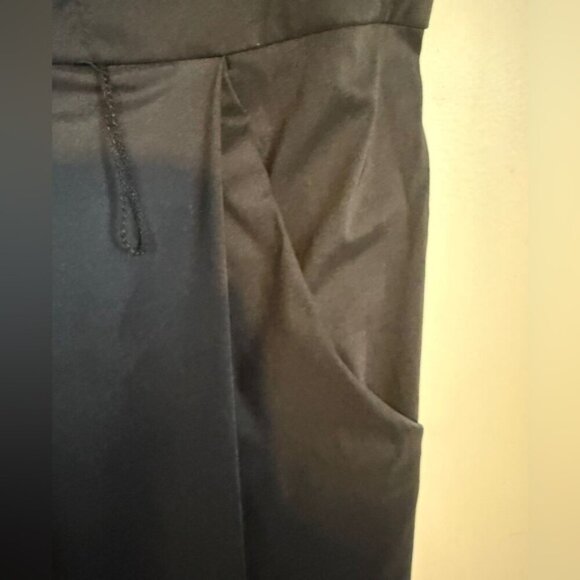 Dressbarn Collection Black Fit & Flare Dress w/ Crystal Buttons – Size 12 - Picture 9 of 12